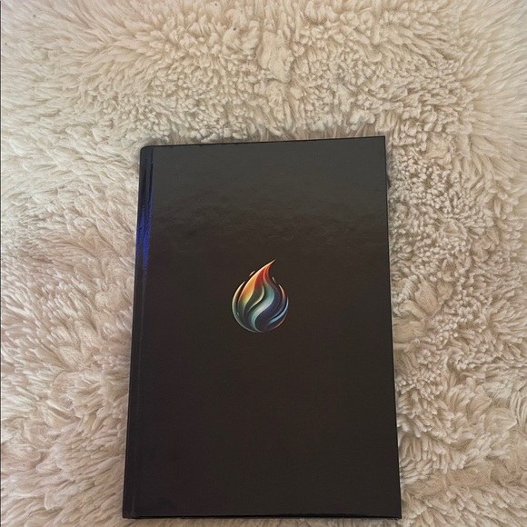 Black Notebook with Colorful Flame Design - Picture 1 of 6